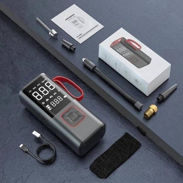 Gonfleur Pneu Voiture Digital 150 PSI – Mini Compresseur Portable | TyreForce™