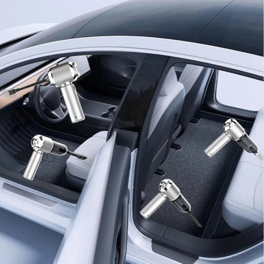 Aspirateur Voiture Sans Fil – Modèle Économique, Embout Long, Idéal Nettoyage Rapide