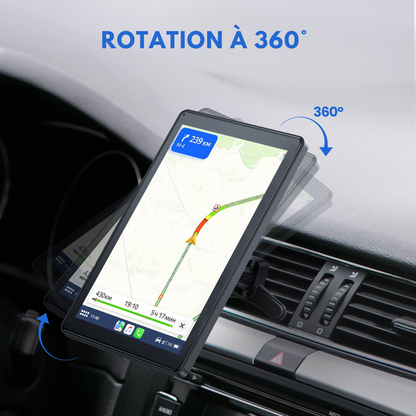 Écran rotatif CarPlay One Ultra – rotation à 360° pour basculer entre affichage vertical et horizontal