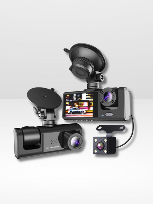 Double Caméra embarquée Avant/Arrière Full HD & Caméra de Recul pour Voiture